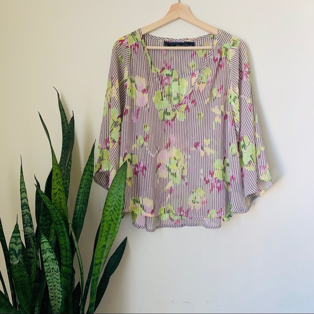 Patterson J Kincaid floral flowy top